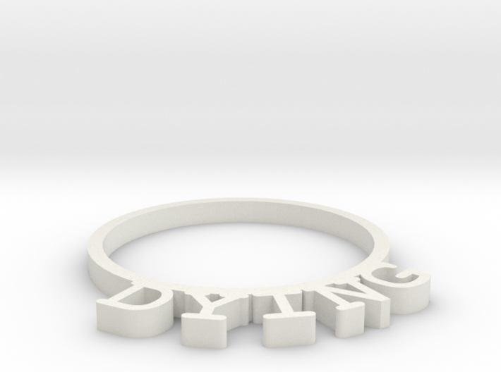 D&amp;D Condition Ring, Dying 3d printed