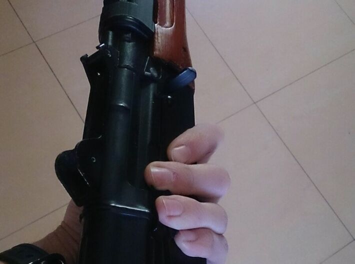 Railed Handguard for AK74u (low profile version) 3d printed 