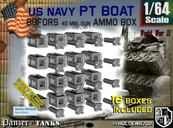 1/64 Bofors Ammo Box Set101 3d printed