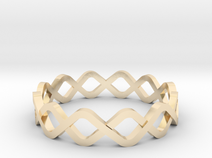 DNA Ring 3d printed