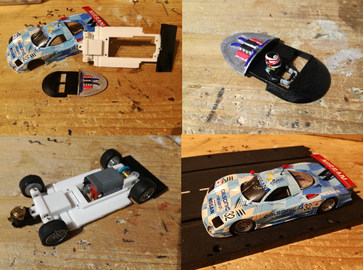 Carrera Universal 132 Nissan R390 GT1 Chassis 3d printed 