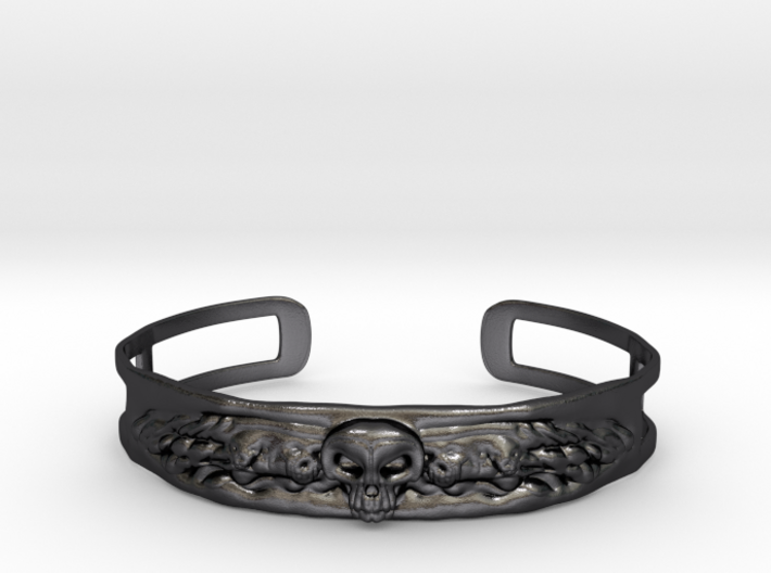 Skull and Wings Bracelet - Small 3d printed