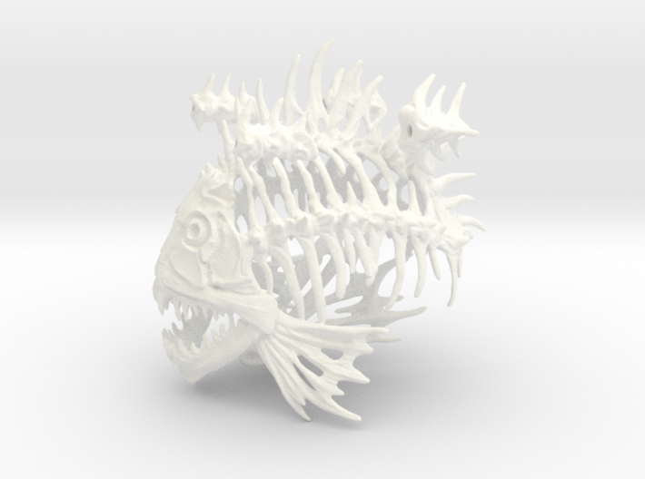 BJD Fish Skeleton Helmet 3d printed