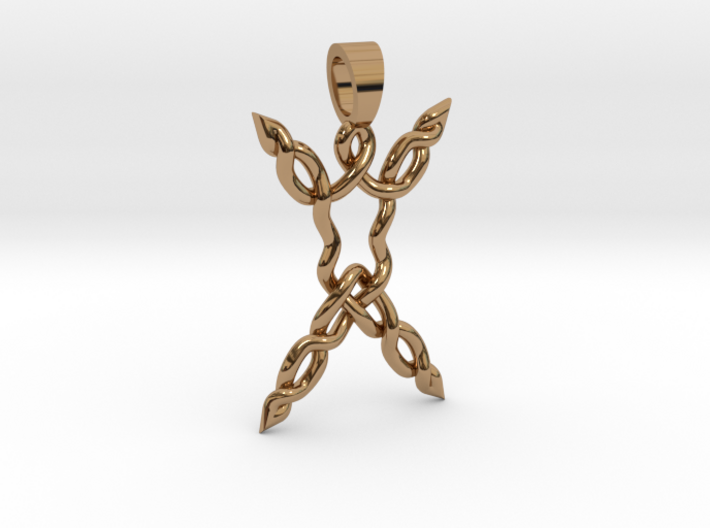 Human celtic knot [pendant] 3d printed
