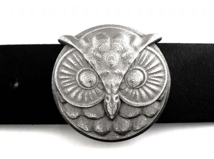 Owl Buckle (ready to use) 3d printed Stainless Steel