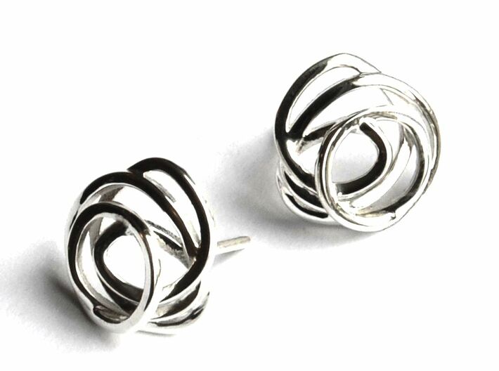 Love is in the Air Earring 3d printed knot earrings