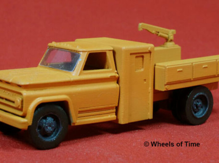 HO scale RR Maintenance-of-Truck, WOT#30200 3d printed painted