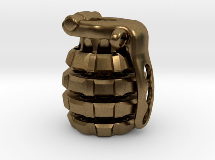 Toxic Bomb - tritium grenade bead 3d printed