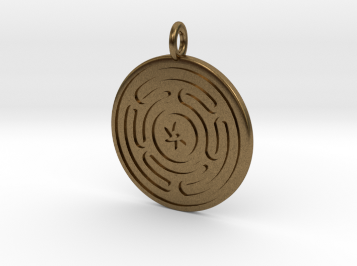 Wheel of Hecate pendant 3d printed