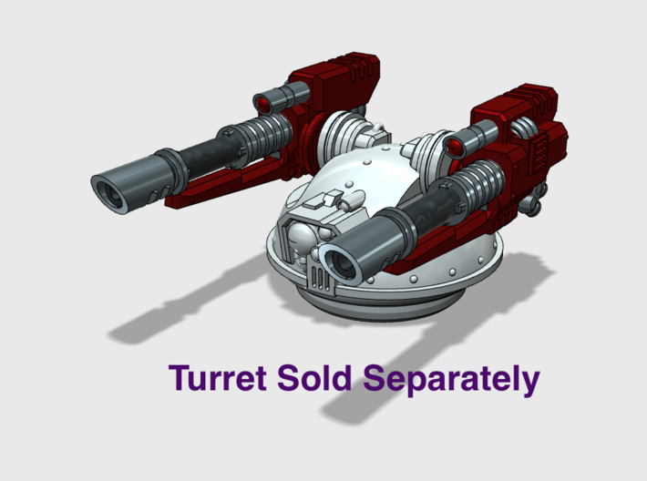 Linebacker Turret Weapons: Twin Laser Cannons 3d printed 