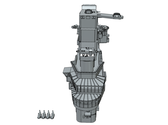 1/144 USS Hornet CVS-12 Island, 1967-1969 3d printed 