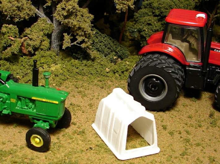 1/64th “S” Scale Calf Hutch 3d printed Tractors are for size reference only.