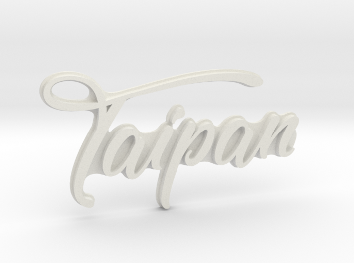 "TAIPAN" rear badge 3d printed 