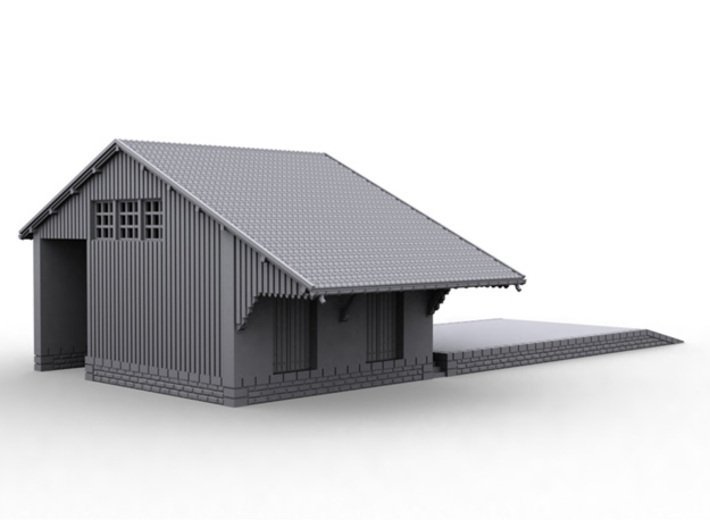 ZBay06a - Warehouse, quay 3d printed 