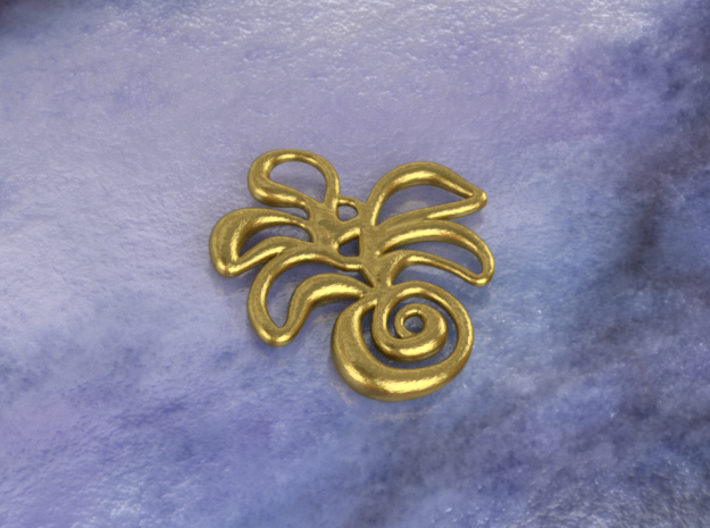 Tropical island 3d printed brass material