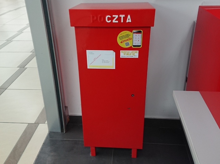 H0- Polish City Type Pillar Letter-Box 3d printed 