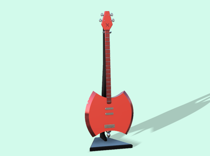 Marcelnie Bass Guitar Axe with Stand 3d printed 