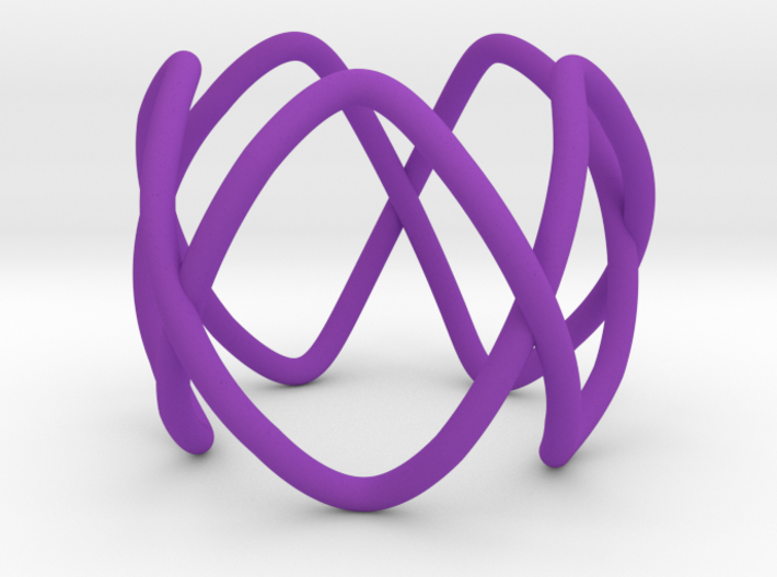 Pentafoil as a 5-fold cover of the unknot 3d printed