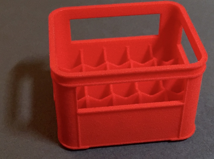 Crate for beer bottles 3d printed