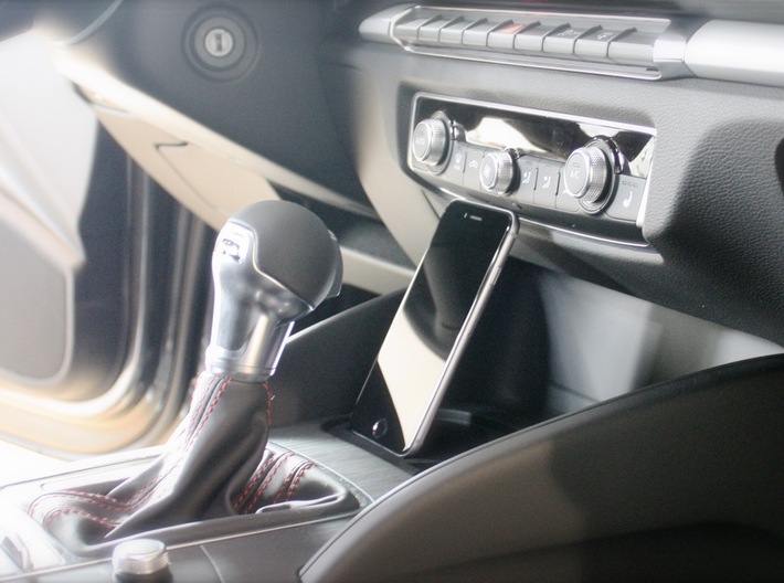 Car Phone Mount Holder Compatible with Audi Q2 3d printed Audi iPhone phone car mount adapter holder cradle dock handyhalterung autohalterung autohouder docking station for Apple CarPlay 
