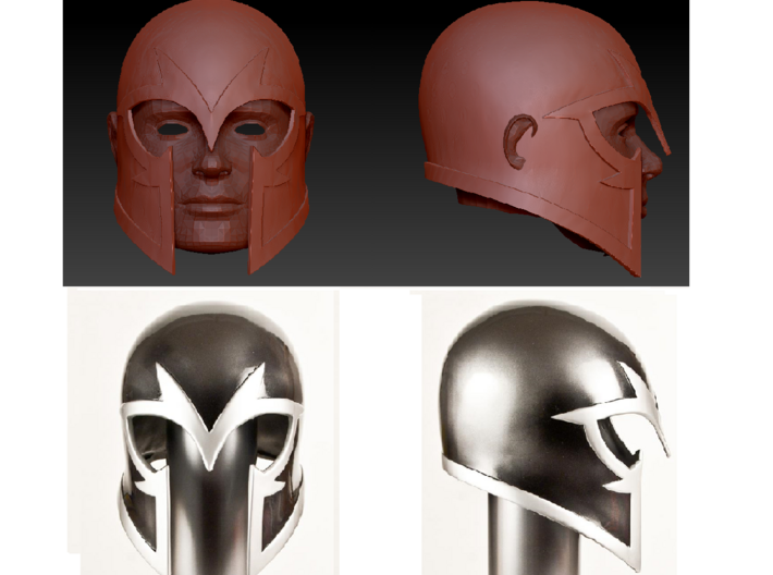 X-Men: First Class -Magneto helmet (no horns) 3d printed 