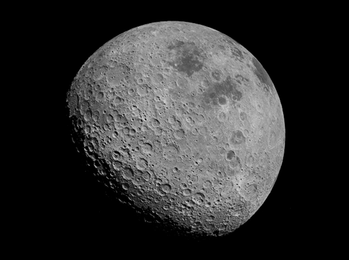 Far Side of the Moon Pendant  3d printed NASA image of the far side of the Moon