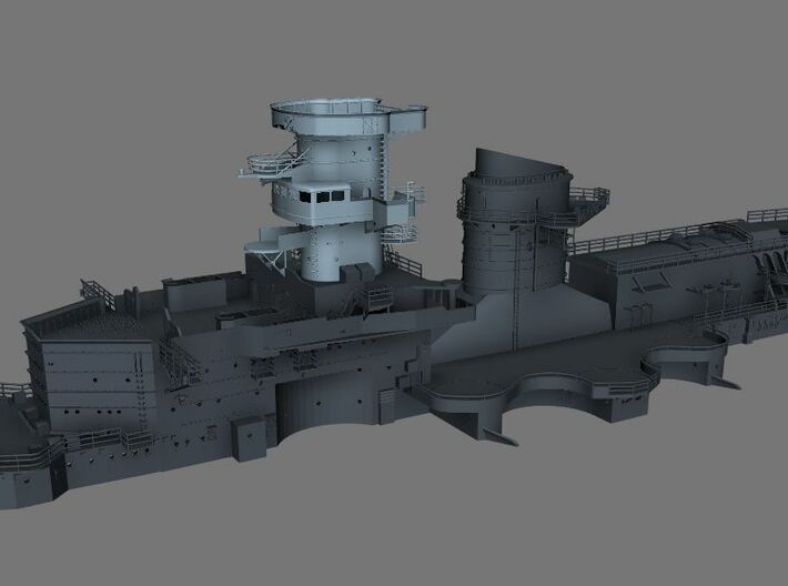 1/200 DKM Scharnhorst Admiral's Bridge 2 3d printed