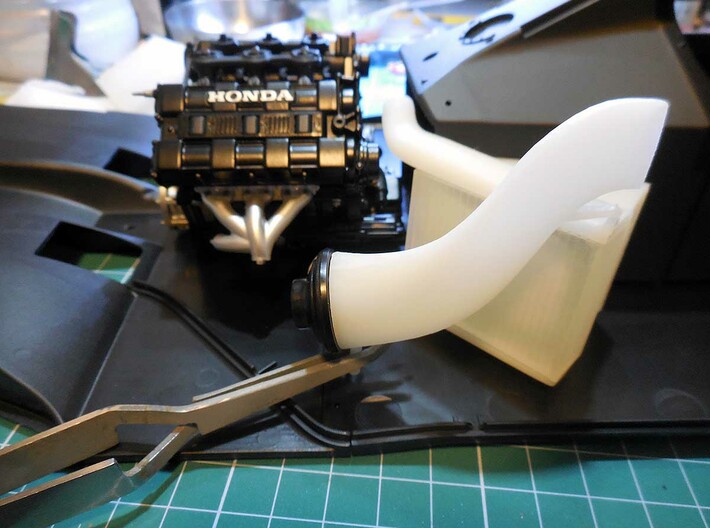 air scoops for 1/8 McLaren MP4/4 early version 3d printed