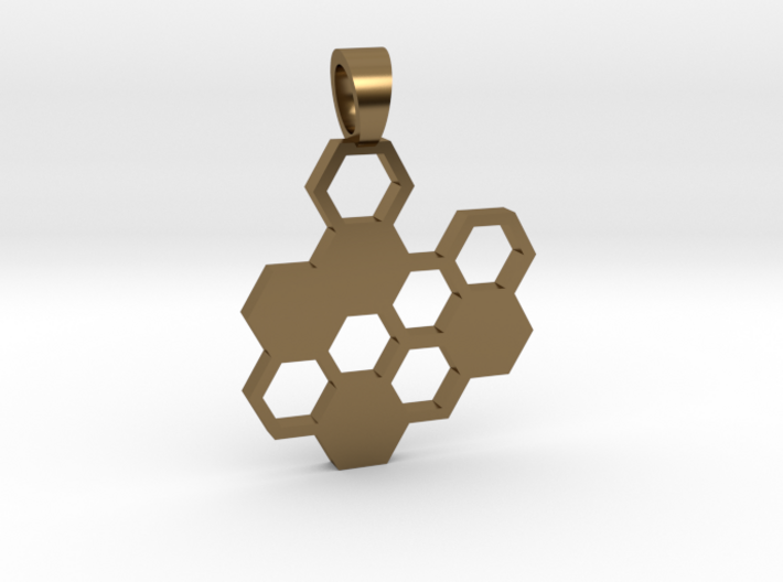 Hexa board [pendant] 3d printed