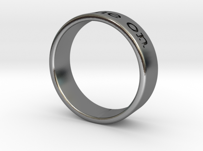 &quot;Shine On&quot; engraved ring 3d printed