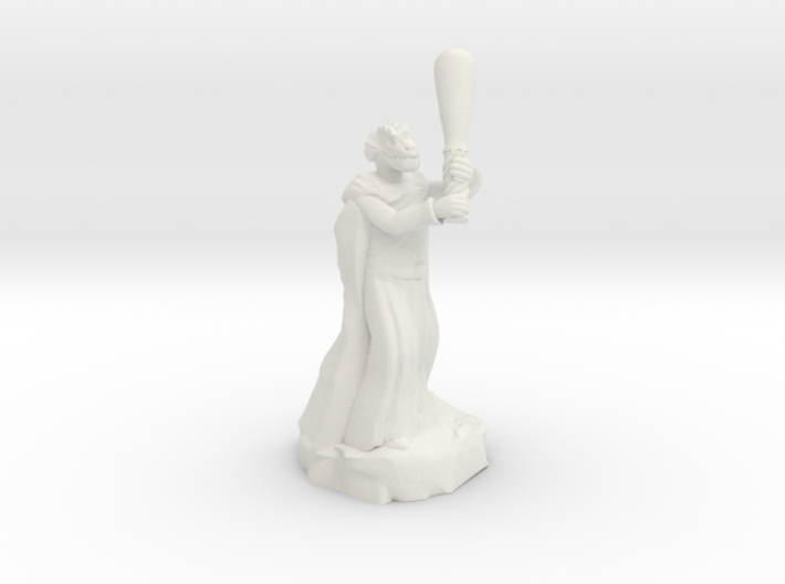 dragonborn sorcerer with greatclub 3d printed