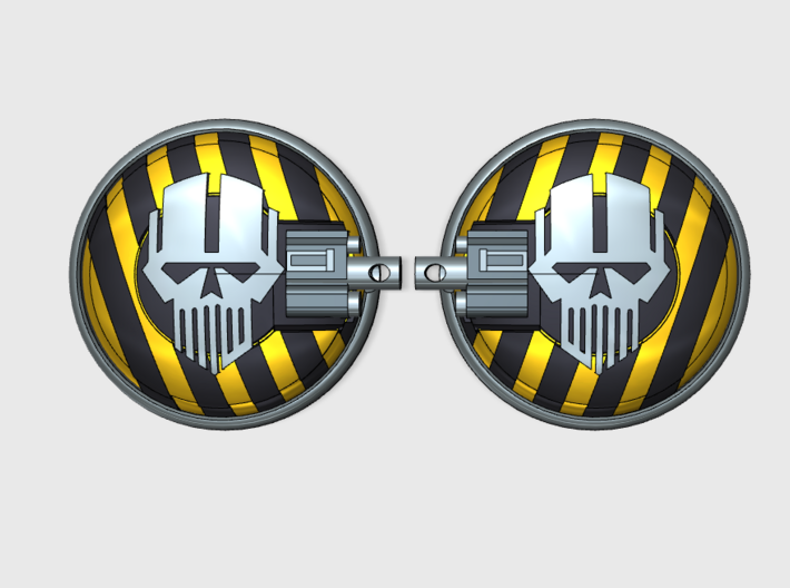 Iron Heads - Naxos Combat Shields 3d printed Small = 2 Shields