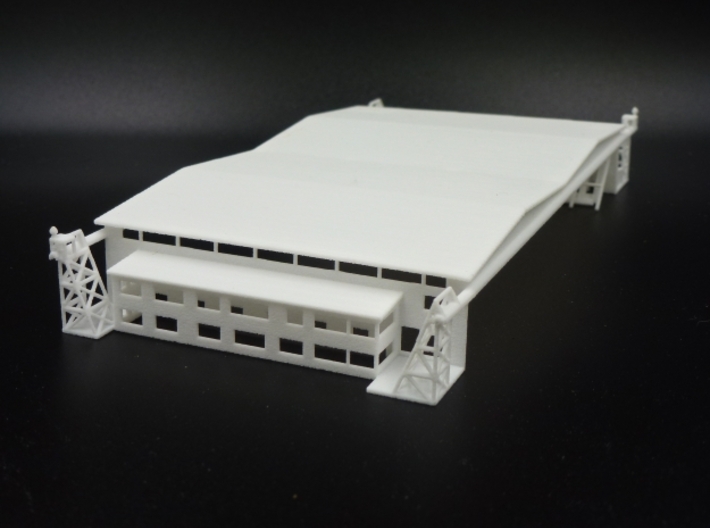 Hangar 6 Pearl Harbor Naval Base 3d printed Hangar 6 West end