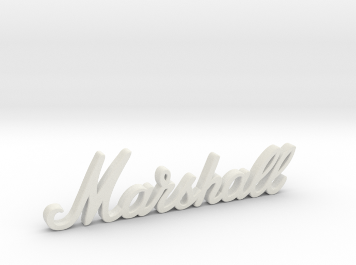 Marshall Logo - 3.25&quot; for Pinball Speaker Panel 3d printed