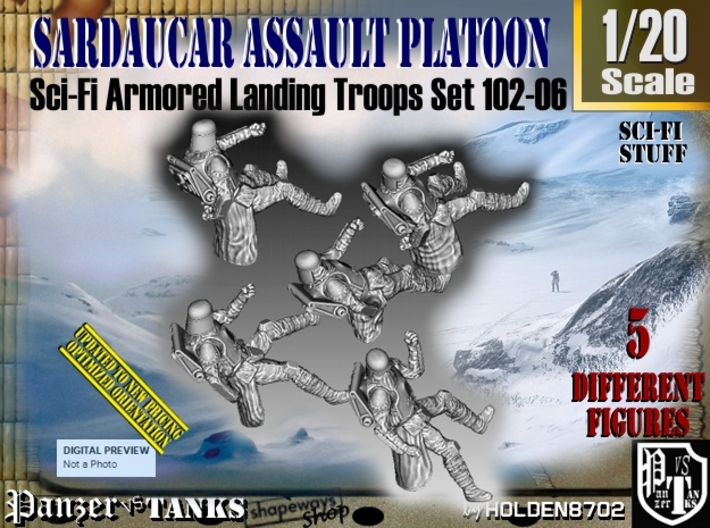 1/20 Sci-Fi Sardaucar Platoon Set 102-06 3d printed