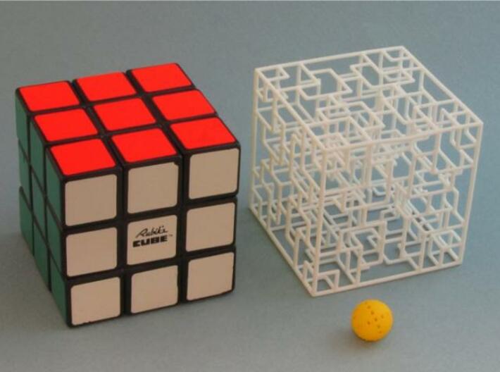 Twisted Symmetry 3d printed same size as Rubik's Cube