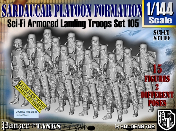 1/144 Sci-Fi Sardaucar Platoon Set 105 3d printed