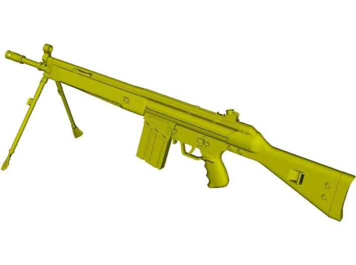 1/10 scale Heckler &amp; Koch G-3A3 rifle B x 1 3d printed