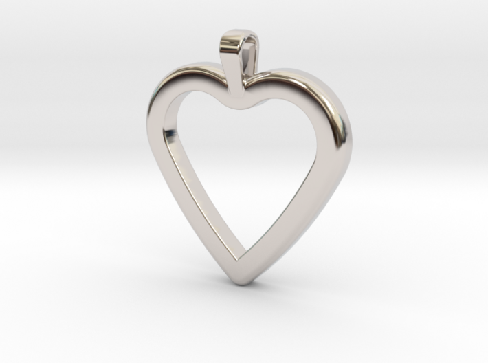 Classic Heart Pendant 3d printed