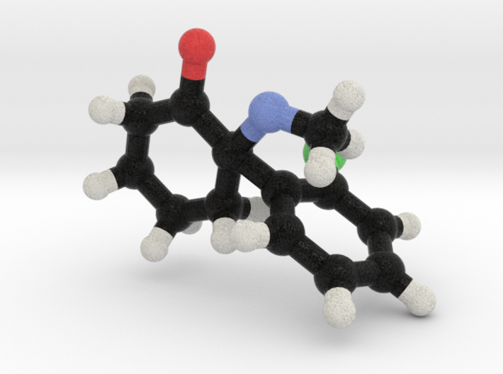 Ketamine Molecule Model 3d printed