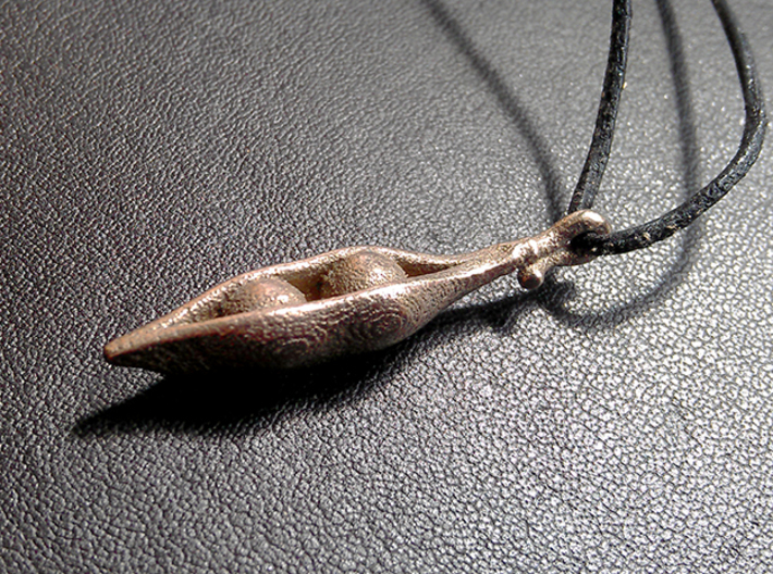 Like Two Peas in a Pod - Pendant 3d printed 