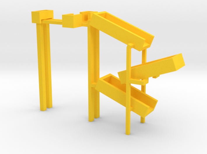Lower part of the toy slides 3d printed 