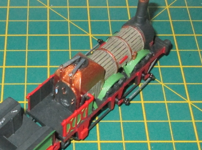 00 Scale Lion (Titfield Thunderbolt) Loco  3d printed The completed engine as 'Thunderbolt'