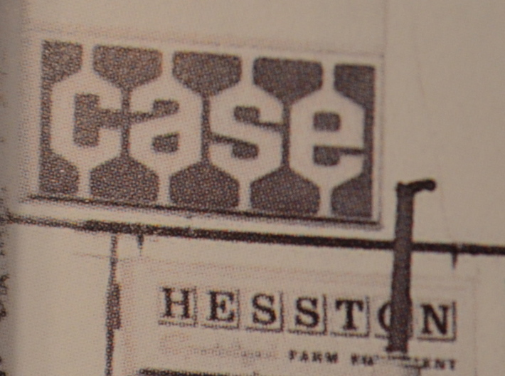 1/64 HESSTON Farm Equipment Dealership Sign 3d printed 
