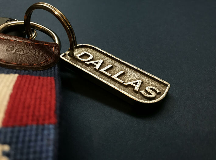Dallas Texas Keychain 3d printed 