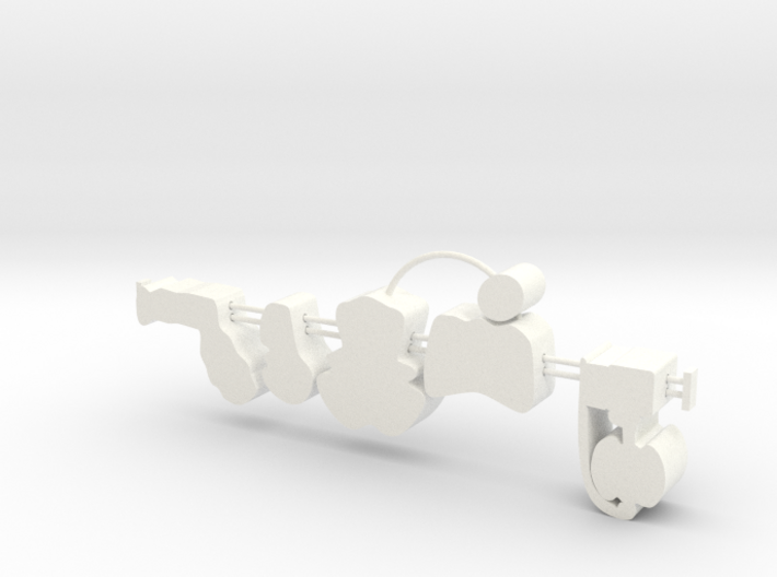 Electron transport chain model without grooves 3d printed