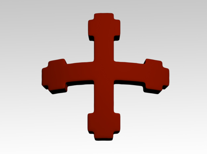 Templar Cross 3 Shoulder Icons x50 3d printed Product is sold unpainted.