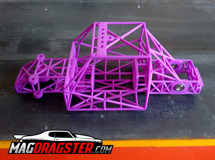 MagDragster [MD-Golf01] RC Car / MagRacing Car 3d printed MagDragster Purple Golf Mk1 Chassis