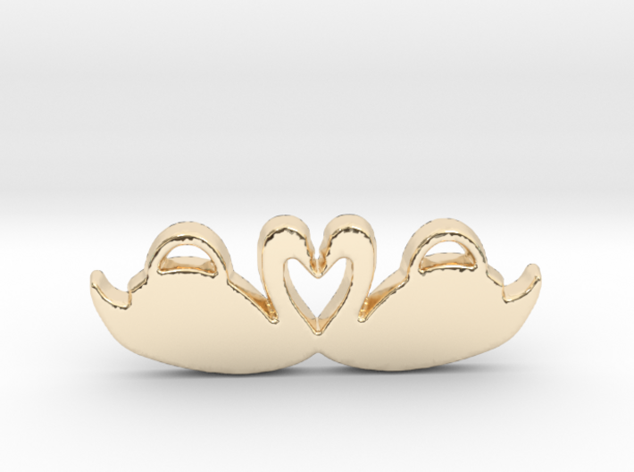 Swans Forming a Heart 3d printed