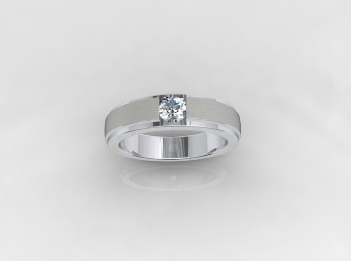 Engagement Ring Design - CC150-BL 3d printed 